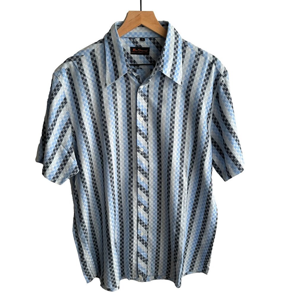 Mens Vintage Ben Sherman Short Sleeve shirt, size XL